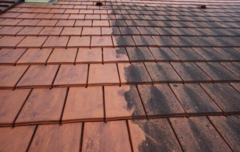 Lavage  toiture sur Le Luart 72390