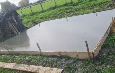 Coulage dalle pour agrandissement Beillé 72160