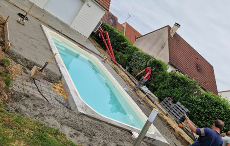 Préparation dalle piscine Le Mans 72000