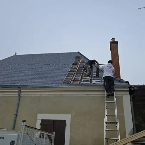 renovation couverture saint michel de chavaignes 72